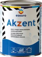 VÄRV AKZENT VALGE 0,9L POOLMATT