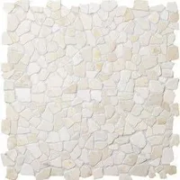 MARMORMOSAIIK WHITE INTERLOCK 300X300MM