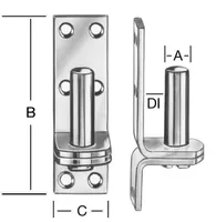 VÄRAVAHINGE VASTUS 13X99X35X11MM