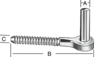 GARAAZIHINGE VASTUS 10X110X12MM KRUVIGA
