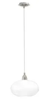 LAELAMP BRENDA 60W E27 NIKKEL-MATT/OPAAL