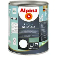 UNIVERSAALVÄRV ALPINA AQUA WEISSLACK 0,75L VALGE SIIDJASMATT