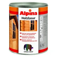 PUIDUKAITSEVAHEND ALPINA LASUR FÜR HOLZ 0,75L PÄHKEL