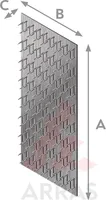 OGAPLAAT 60X150X1,3 MM