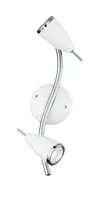 KOHTVALGUSTI 'RICCIO' 2X50W GU10 VALGE/KROOM