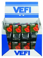 NELIKANTPOTID VEFI 8X8CM MUST 24TK PAKIS