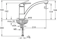 KÖÖGISEGISTI VITRA DYNAMIC S 17A42086