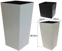 LILLEPOTIÜMBRIS FINEZIA 25X25X46,5CM KREEM
