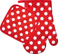 PAJAKINNAS PUNANE/VALGE TÄPP 26CM