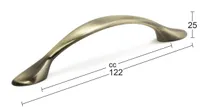 MÖÖBLIKÄEPIDE BELINDA 96MM ANTIIK 2TK