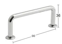 MÖÖBLIKÄEPIDE BELLA 96MM KROOM 2TK