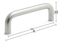 MÖÖBLIKÄEPIDE HANNA 128MM MATTKROOM 2TK