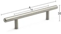 MÖÖBLIKÄEPIDE STELLA 288MM HARJ.TERAS 2TK