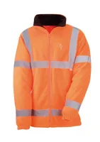 FLIISJAKK HV HELKURIBADEGA ORANŽ XL