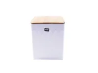 HOIUPURK METALL 14X14X17CM BAMBUSKAANEGA