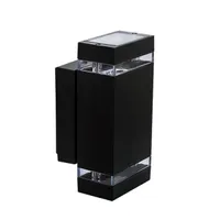 VÄLISVALGUSTI ZEW EL-235J-B 2X35W GU10 IP44 MUST KANLUX