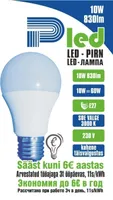 LEDLAMP 10W 830LM A60 E27 PLED