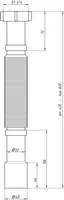 TORU AQUALINE 1 1/4"X32/40X350-800MM PAINDUV GOFR.