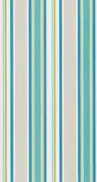 TAPEET STRIPE CREAM/TURQUOISE 10,05X0,53M
