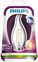 LED LAMP 2,5 - 25W E14 CLASSIC WW BA35 CL PHILIPS
