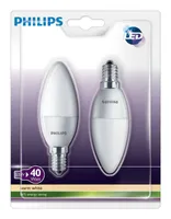 LED LAMP 5,5 - 40W E14 WW 230V B35 FR 2TK PAKIS PHILIPS