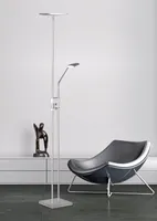 PÕRANDALAMP REALITY LUKE LED 15 W + 3 W MATT NIKKEL