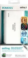 AKUPANK ROMOSS SAILING 3 7800MAH 2,1A