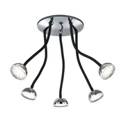KOHTVALGUSTI TRIO TONDO KROOM 5X3,8W LED 