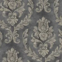 TAPEET DAMASK DARK GREY 10,05X0,53M