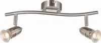 KOHTVALGUSTI 2-NE GU10 2X50W NIKKEL VALGUSALLIKATA