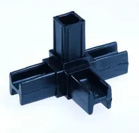 ÜHENDUSLÜLI 4-NE ARCANSAS PVC, MUST 20X20MM