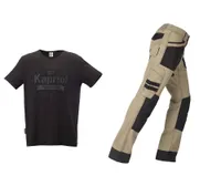 TÖÖPÜKSID ACTIVE BEEŽ + T-SÄRK MUST XXL