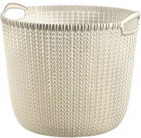 KORV ÜMAR KUDUM 30L 39,6X38,7X33,1CM VALGE PLASTIK