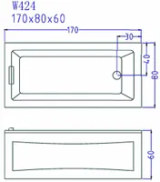 MASSAAŽIVANN W424 170X80X59CM SEGISTIGA