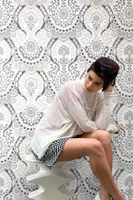 TAPEET DAMASK GREY 10,05X0,53M