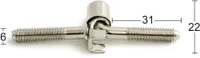HINGED POLDIGA 1506 6X31 2TK NIKELDATUD