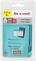 MAGNET KUUBIK NEODYM 5X5MM, MAX 1KG, 8TK