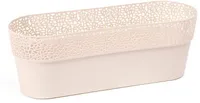 LILLEPOTT ROSA OVAALNE S 11,7CMX30CMX12,2CM BEEŽ