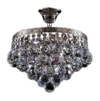 LAELAMP DIAMANT CRYSTAL GALA H.NIKKEL 4XE27 60W