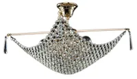 LAELAMP DIAMANT CRYSTAL CROCE KULD 4XE27 60W