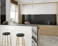 KERAAMILINE SEINAPLAAT KWADRO VEO BIANCO STRUKTURA 25X40CM