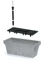 LILLEPOTIÜMBRIS KANDILINE 26,4X58,7X23,6CM BETOON ISEKASTMISSÜSTEEMIGA