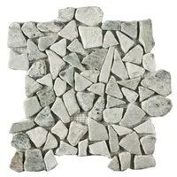 MARMORMOSAIIK HALL ICY GREY 305X305X10MM