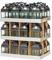 KALMULATERN LYDIA POLARLANTERNS 17X17X34/39CM MUST
