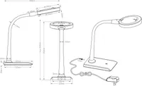 LAUALAMP TRIO LUPO 5W 550LM 3500K SUURENDUSKLAASIGA VALGE