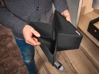 GARDEROOBIKAST LEIFHEIT 27,5X28X13CM MUST 2TK