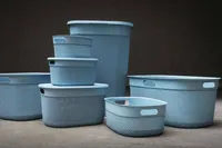 KORV KIS FILO M SMOKEY GREY 38X28,5X15CM