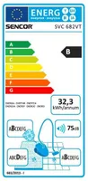 TOLMUIMEJA SENCOR SVC682VT 850W ECO VIOLETNE/VALGE