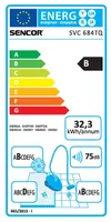 TOLMUIMEJA SENCOR SVC684TQ 750W ECO MUST/TÜRKIIS