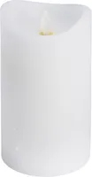 LED KÜÜNAL Ø85X150MM VILKUVA LEEGIGA VALGE